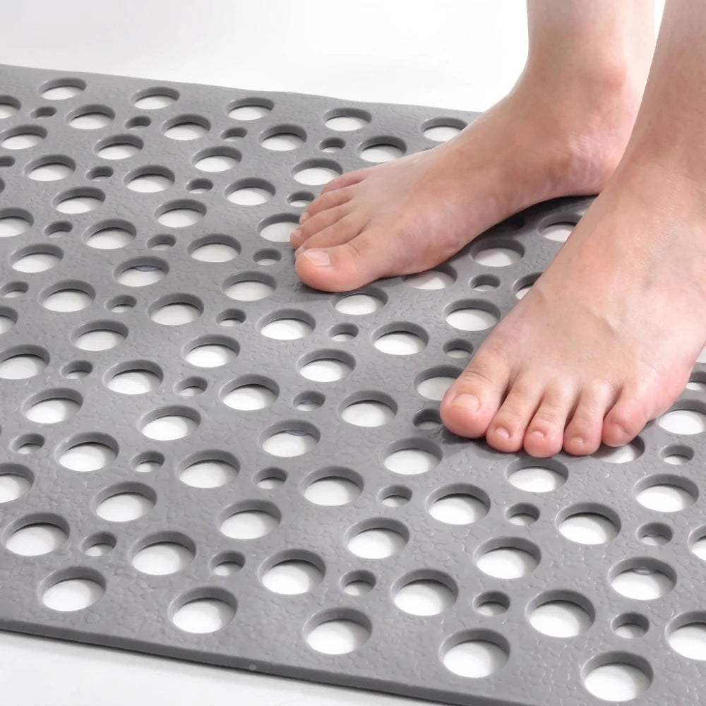 Non-Slip Shower Mat with Suction Cups & Drainage | Zhoma